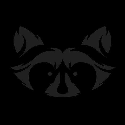 Muted Black Hoodie - Raccoon Collection